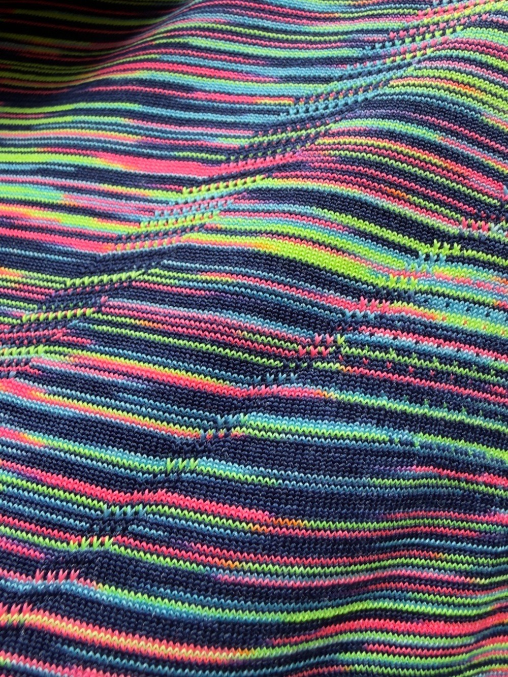 Diadora Multicolor Space Dye Hooded Long Sleeve Athletic Top | Size XS - Picture 6 of 9